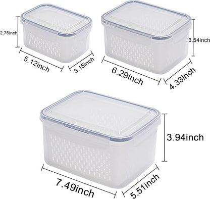 3Pack Fridge Food Storage Container Set - Image 4