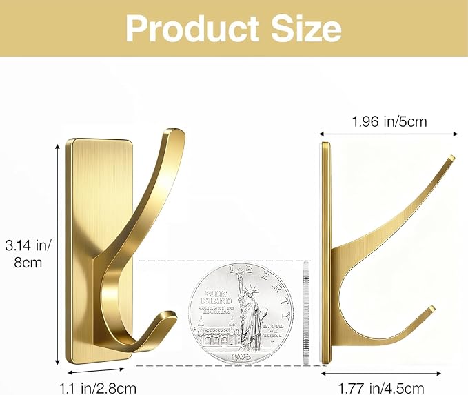 10 Pack Self Adhesive Coat Hooks - Image 6