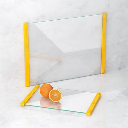 Tempered Glass Cutting Board for Kitchen, 12x16" & 12x8" 2 Pcs, Heat Resistant - Image 2