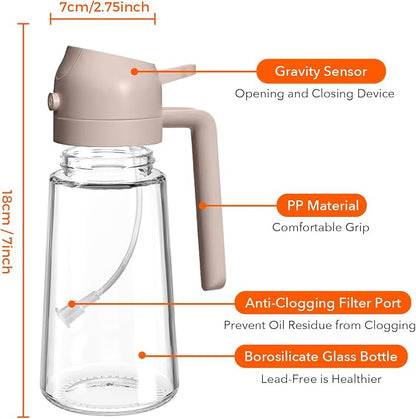 YARRAMATE 16oz/470ml Glass Olive Oil Sprayer - Image 8