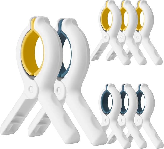 Extra LargeTowel Clips for Beach Chairs 3 Pack, 3.7 Inch Beach Towel Clips by Unknown