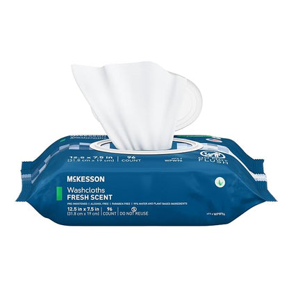 McKesson Washcloth Wipes for Adults, Scented Disposable Wash Cloths for Body - Image 8
