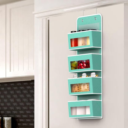 Simple Houseware 4 Clear Window Pocket Over Closet Door Storage Hanging - Image 3