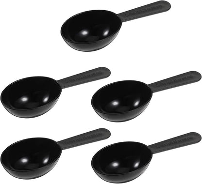 Plastic Coffee Measuring Spoons, 5 Pack Tablespoon Measuring Spoon 7g Short by Sliverdew
