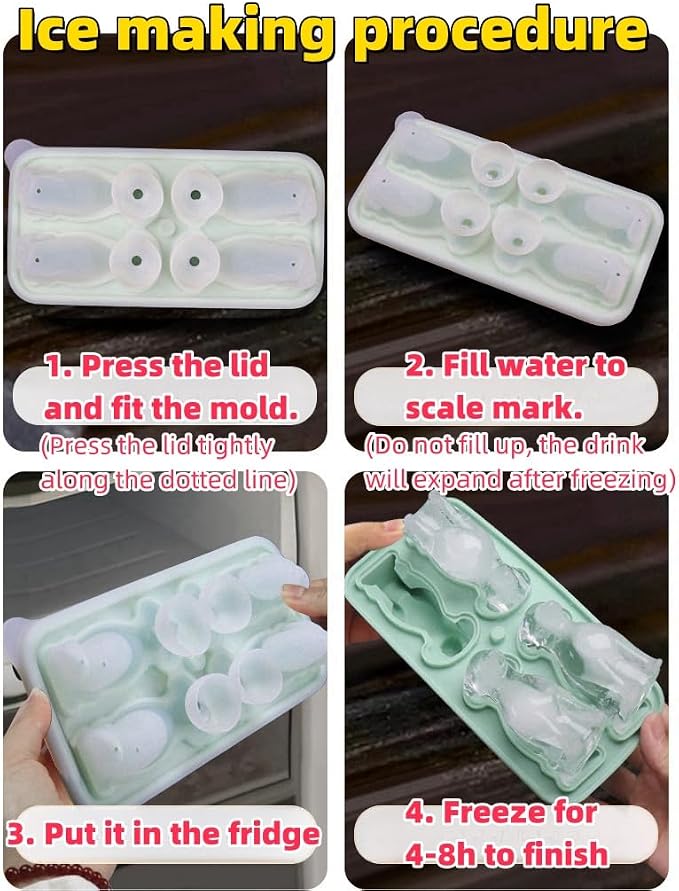 Cute 3D Labrador Dog Silicone Ice Cube Tray Mold Cartoon Animal Ice Box BPA-Free - Image 6