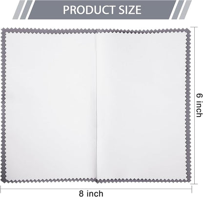 Breling 20 Pcs Silver Jewelry Polishing Cloths 6 x 8 inches Jewelry Cleaning - Image 2