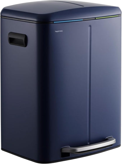 happimess HPM1005J Marco Rectangular 10.6-Gallon Double Bucket Trash Can by Happimess