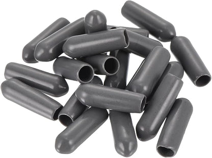 uxcell 20pcs Rubber End Caps 4mm ID Vinyl PVC Round Tube Bolt Cap Cover Screw - Image 4