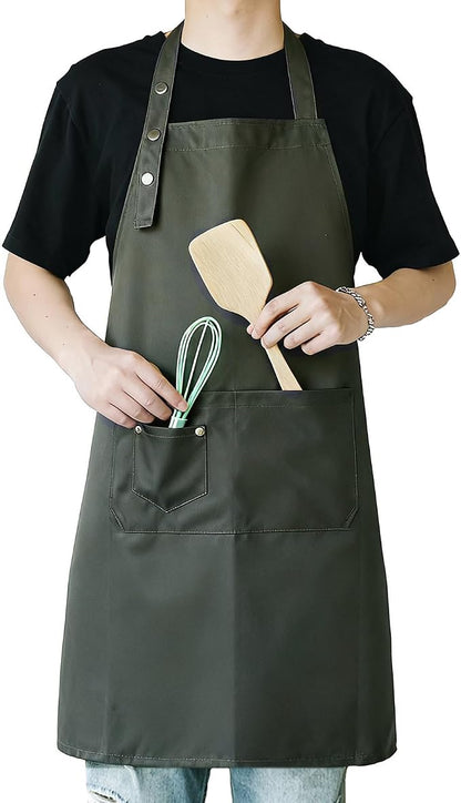 Art Aprons for Painting Pottery Ceramics, Mens Women Kitchen Cooking Aprons by MORNITE