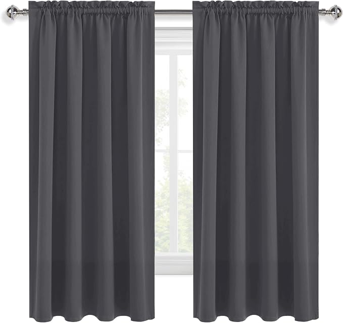 DWCN Blackout Curtains for Bedroom 72 Inch Length 2 Panels Set, Solid Thermal - Image 9