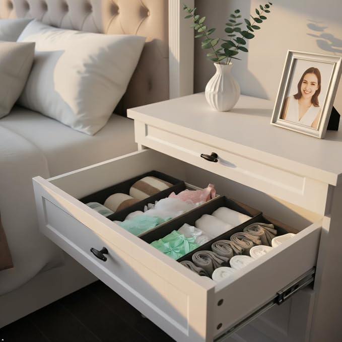 Bructhun Sock Drawer Organizer 3 Pack - Image 3