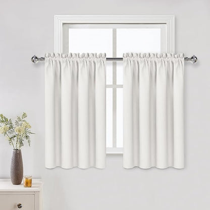DWCN Short Ivory Blackout Curtains by DWCN