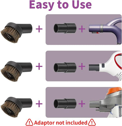 2Pcs 25mm Soft Horsehair Vacuum Dusting Brush, Universal Vacuum Brush - Image 5