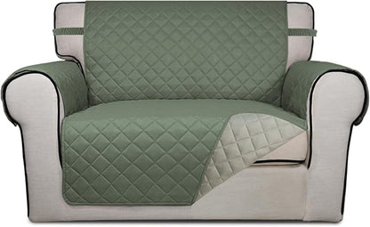 PureFit Reversible Quilted Sofa Cover, Water Resistant Slipcover Furniture by PureFit