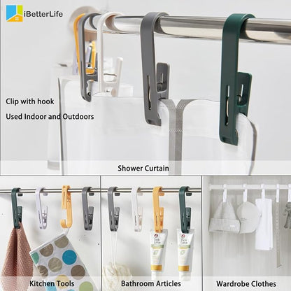 iBetterLife 4Pcs Laundry Hooks Clips Hanger - Image 5