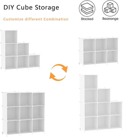 AWTATOS Cube Storage Organizer, Storage Cubes Shelves Bookshelf, 6 Cube Closet - Image 6