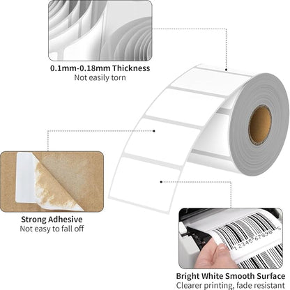 Thermal Labels 2.25 x 1.25, Adhesive Label Stickers 12 Rolls 12000 Label Papers - Image 3