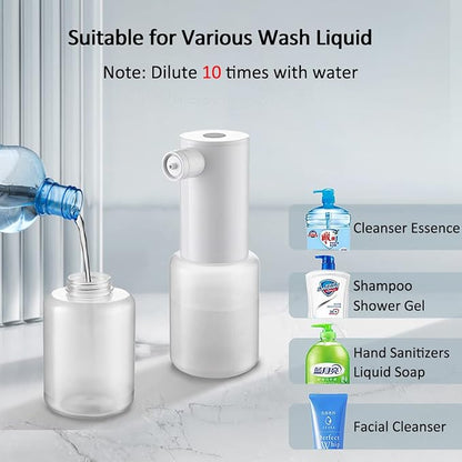 Foaming Soap Dispenser, Electric and Rechargeable, Refillable Foam Hand - Image 2