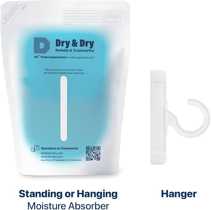 Dry & Dry 20 Packs Hybrid Moisture Absorbers & Musty Odor Eliminator - Image 8
