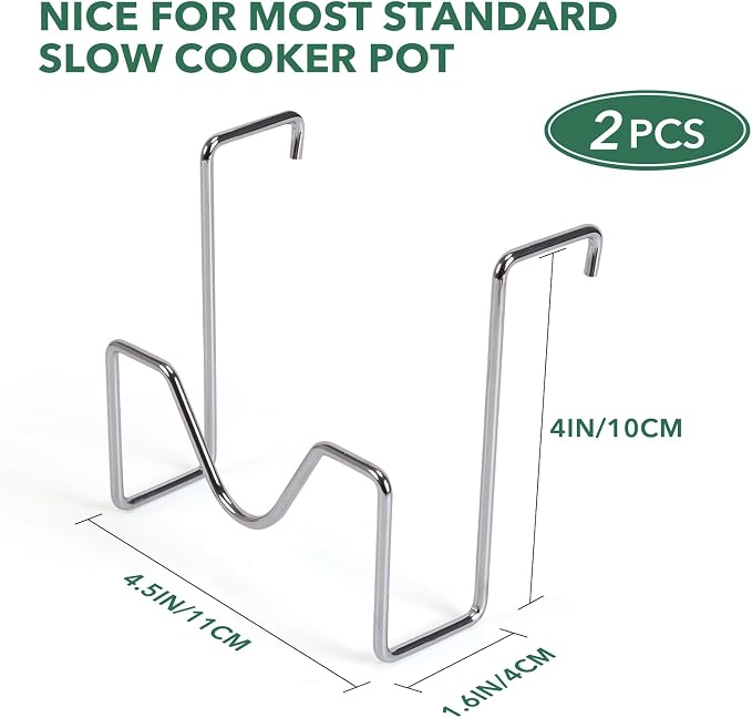 Crock Pot Lid Holder, Stainless Steel Crockpot Lid Holder Attachment, Crockpot - Image 2
