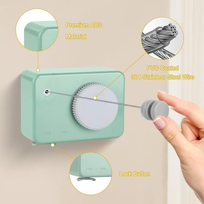 Retractable Clothesline Indoor/Outdoor, Anti-Sag - Image 5