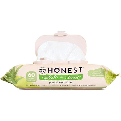 The Honest Company Hydrate and Cleanse Naturally Scented Wipes Cleansing by TheHonestCompany