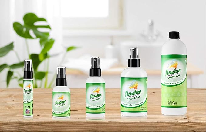 Flushie Pre-Toilet Spray for Poop Travel Size Toiletries Bathroom Spray for - Image 4