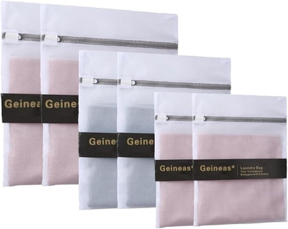6 Pcs Lingerie Bags for Washing Delicates Mesh Laundry Bags for Lingerie Socks by GEINEAS
