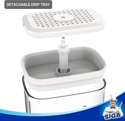 MR.SIGA 2 in 1 Premium Soap Dispenser and Sponge Holder, Dishwashing Soap Pump - Image 6