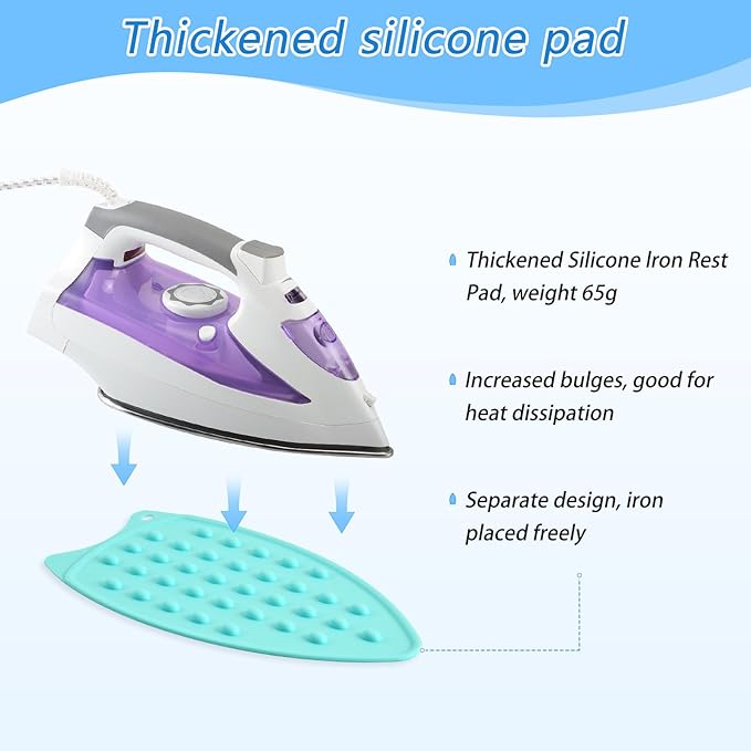 Ironing Mat Portable Ironing Pad Ironing Blanket for Table Top Heat Resistance Double-Side Using Travel Large 47.2 x 27.6 Inch Foldable Lightweight Checkered Green and White Hummingbirds