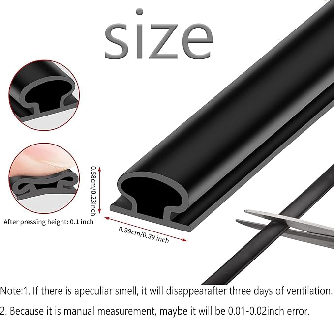 Brown Rubber Weather Stripping Door Seal Strip, D Shape Door Rubber Weather - Image 7