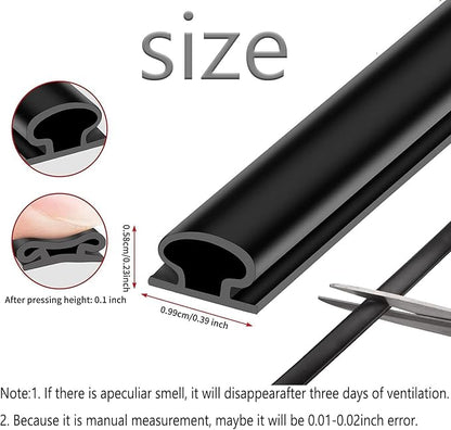 Brown Rubber Weather Stripping Door Seal Strip, D Shape Door Rubber Weather - Image 7