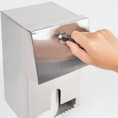 Commercial Toilet Paper Tissue Dispenser Dual Rolls Toilet Paper Holder - Image 4