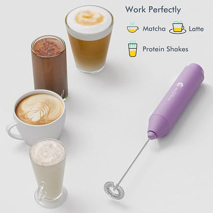 Powerful Milk Frother Handheld Foam Maker, Mini Whisk Drink Mixer - Image 4