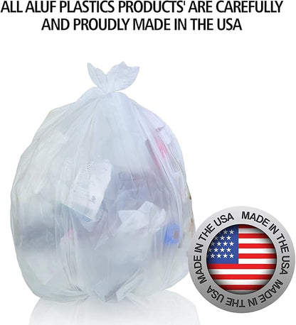 Aluf Plastics High Density Trash Bags, 55 Gallon, 17 Micron, - Image 7