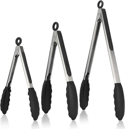 Kitchen Tongs, U-Taste 7/9/12 inches Cooking Tongs, by U-Taste
