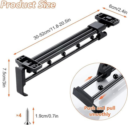 30cm Pull Out Closet Rod Heavy Duty Retractable, 17 FT Indoor and Outdoor - Image 2