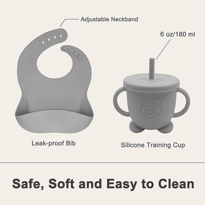 Silicone Baby Feeding Set | Baby Led Weaning Supplies Includes Suction Bowls - Image 6