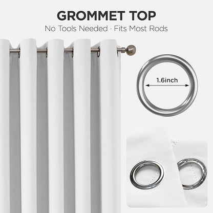 Joydeco Blackout Door Curtain for Doorway Privacy 78 Inches Long, Grommet - Image 9
