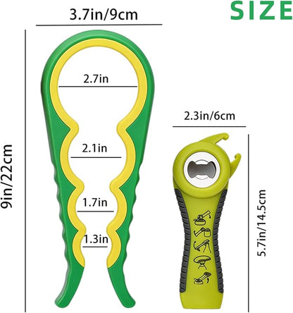 Jar Opener for Seniors with Arthritis, Jar Opener for Weak Hands, 5-in-1 Bottle - Image 2