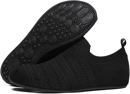 QZKDM Lightweight Slip on Grip Indoor House Slippers Barefoot Non Slip Home - Image 6
