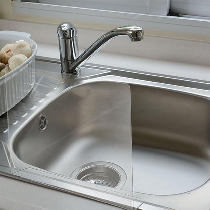 PRETYZOOM Acrylic Kitchen Sink Splash Guard 13.77 X 8.26 Inch Clear Water - Image 9