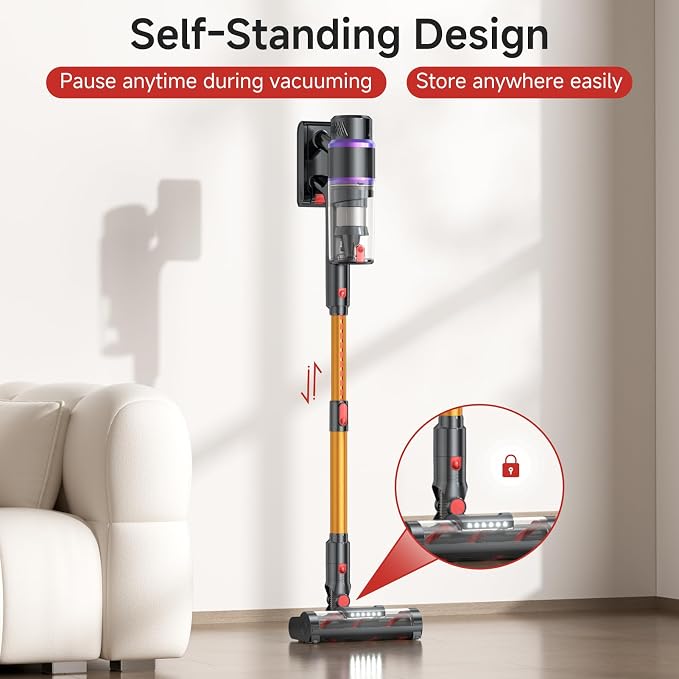 Cordless Vacuum Cleaner, 550W/50Kpa/70Mins Vacuum Cleaners - Image 7