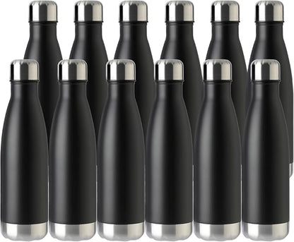 MEWAY 17oz Sport Water Bottle 12 Pack Vacuum Insulated Stainless Steel by MEWAY