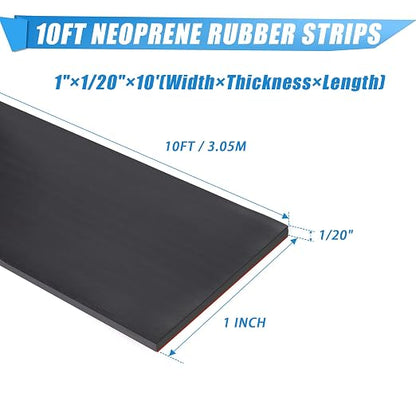 Neoprene Rubber Strips Self Adhesive Sheets, Rolls & Strips - Image 2