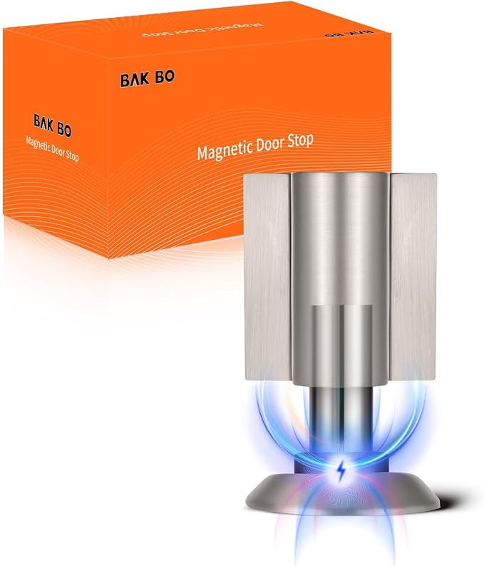 Bak Bo Magnetic Door Stoppers 4 Pack Bottom of Door Holder Keep Door Open No by BakBoHardware