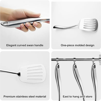 304 Stainless Steel Kitchen Utensils Set, Pasta Server - Image 4