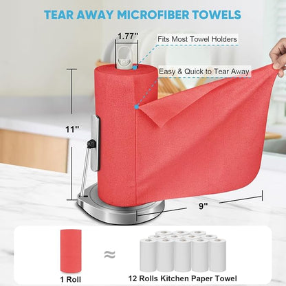 AIDEA Microfiber Cleaning Cloth Roll, Microfiber Towels - Image 2