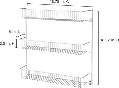 ClosetMaid 3-Tier Hanging Wall Mounted Metal Rack - Image 13