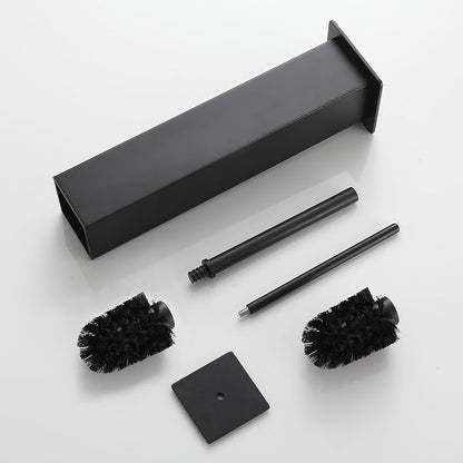 BVL Toilet Brush and Holder Set Black Stainless Steel 304 Square Freestanding - Image 7